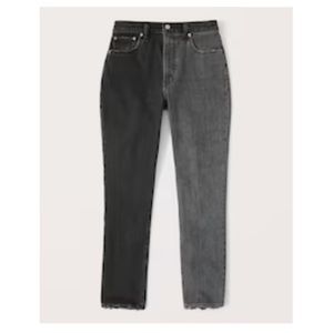 NWT! Abercrombie & Fitch Curve Love High Rise Skinny Jeans Washed Black 32